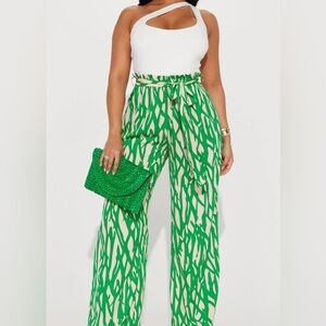 Green Tropical Jumpsuit
